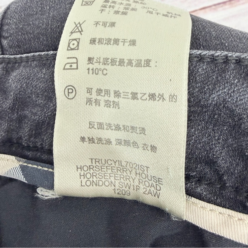 Burberry Brit Women’s size 32 Kensington Washed Black Skinny Leg Stretch Jeans - Picture 10 of 13